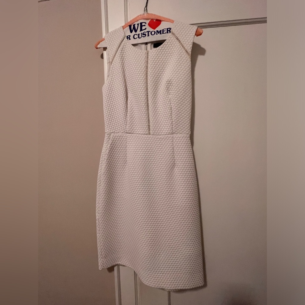JCrew White eyelet dress size 00 Like New - Picture 2 of 5